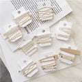 Hot Sale Korean Sweet Pearl Hairpin Set With One-character Clip and Fringe Clip Hairpins