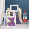 Fashion Large Clear PVC Tote Bag Transparent Plastic Shopping Beach Bag with Own Logo for Food and Household Use