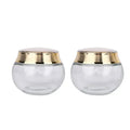 200g Luxury Empty Glass Cream Jar With Gold Cap for Skin Care Cosmetic Containers 200ml