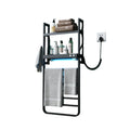 Intelligent Bath Towel Rack Bathroom Radiators Accessories Electric Towel Rail with Shelf Black Towel bar Rack