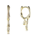 Kirin ODM Nickel-Free Brass Gold Plated Designer Big Hoop Earrings Trendy Party Style