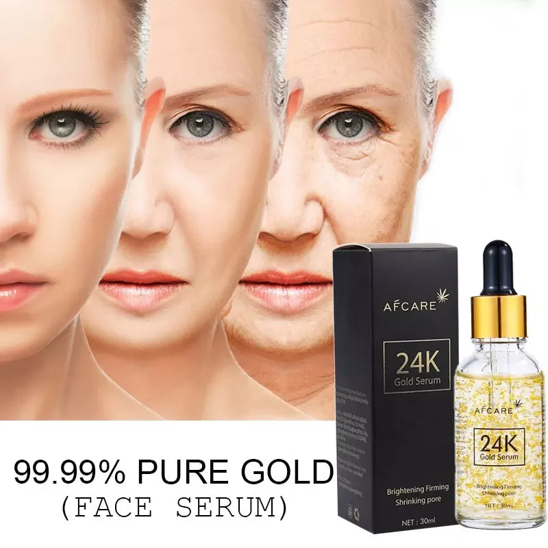 24k Face Serum Best for  Whitening Skin Capsules Acid Gel Gold Face Serum Soothing