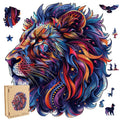 Lion Wooden Jigsaw Puzzles for Adults Unique Shape Animal Adult Puzzles Irregular Wood Puzzles Best Gift