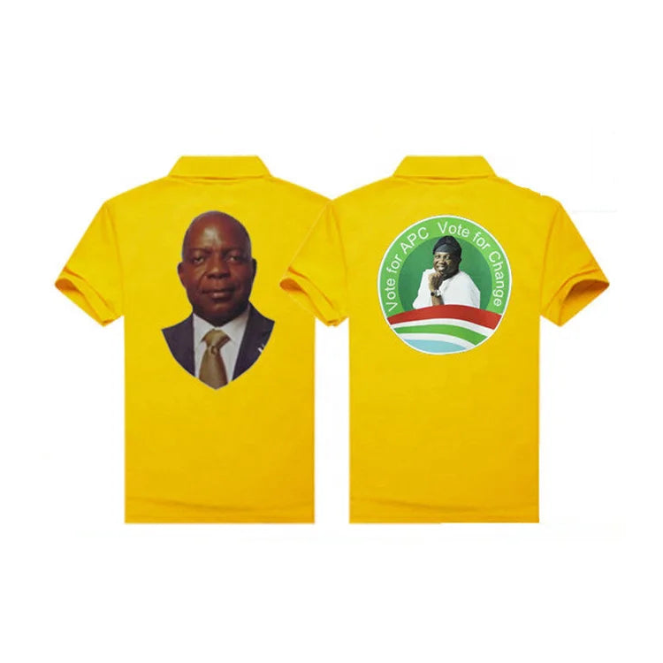 Polyester Customized Oem logo Voting Electioneering Plain Blank t Shirt Volunteer Campaign Election T-shirts