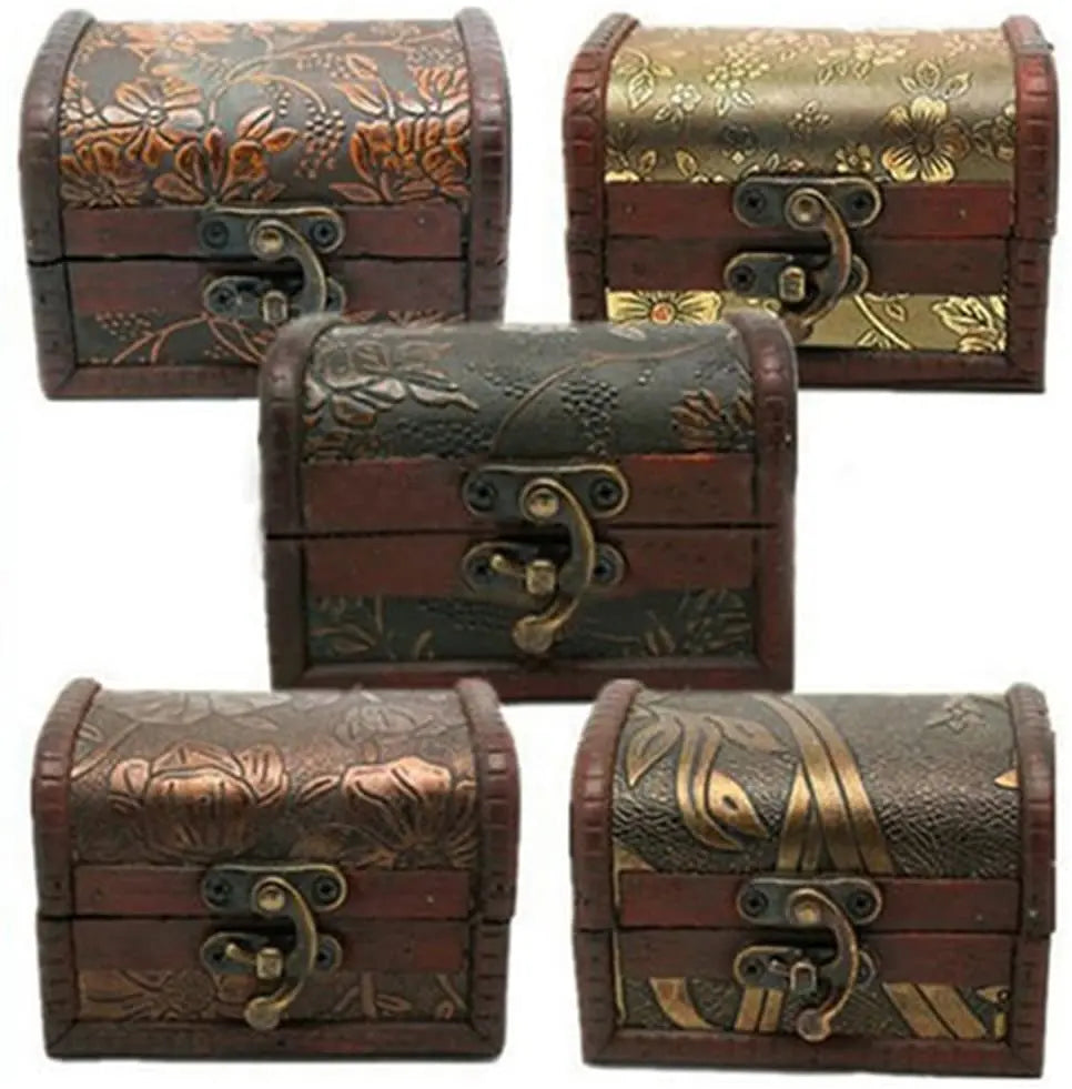 Antique Custom Wooden Jewelry Box Vintage Wall Sign Handcrafted Polished Wood Crafts Beautiful Wooden Boxes for Display Storage