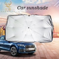 Custom Multifunctional Double Silver 140cm Diameter Foldable Car Sunshade Umbrella Four-season Protection Manual Control Custom