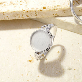 Fashion Jewelry Customized Design 925 Sterling Silver Semi Mount Ring Classic Design Ring Base