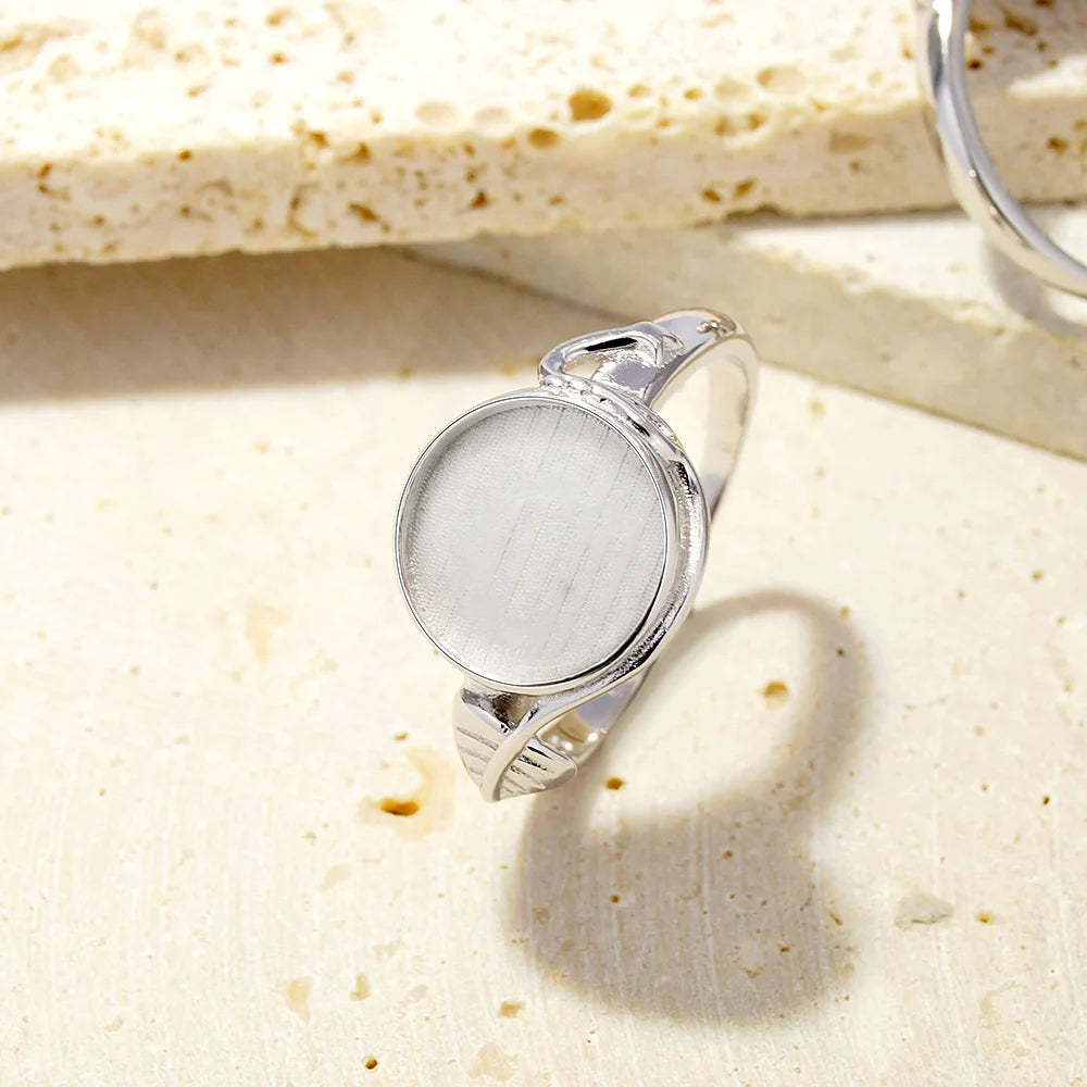 Fashion Jewelry Customized Design 925 Sterling Silver Semi Mount Ring Classic Design Ring Base