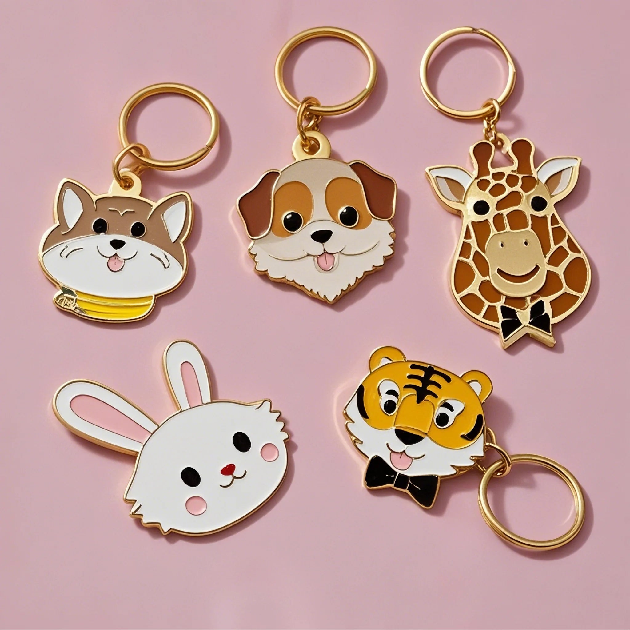 Hongdebo Factory Custom Anime Character Enamel Metal Keyring Keychains Design Logo Accessories Promotional Keychains Carabiners