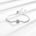 Live Selling Women's Vintage French Bracelet 2-Karat Bag Zircon Moissanite All-Match Personalized Pull-Out Bracelet Pearl Stone