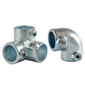 Malleable Iron Pipe Fittings Key Clamp Elbow Silver Hot Dipped Galvanized 1/2-2" Size