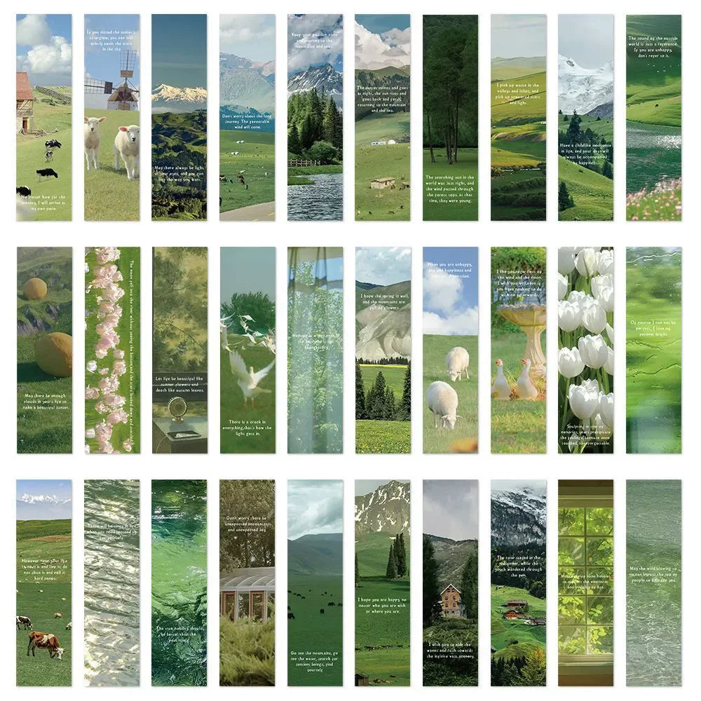 30pcs Cute Custom Printing Cats Bookmarks for Book Lovers Unique Book Mark for Reading for Classroom Gifts Reading Present