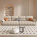 Wholesale Modern Faux Leather & Fabric Sectional Sofa - Black L-Shape Living Room Couch Set for Villa/Office