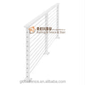Reilbu Clean Look White Cable Railing  2x2 "white Cable Rail Post With Top Handrail Aluminium Cable Deck Railing System