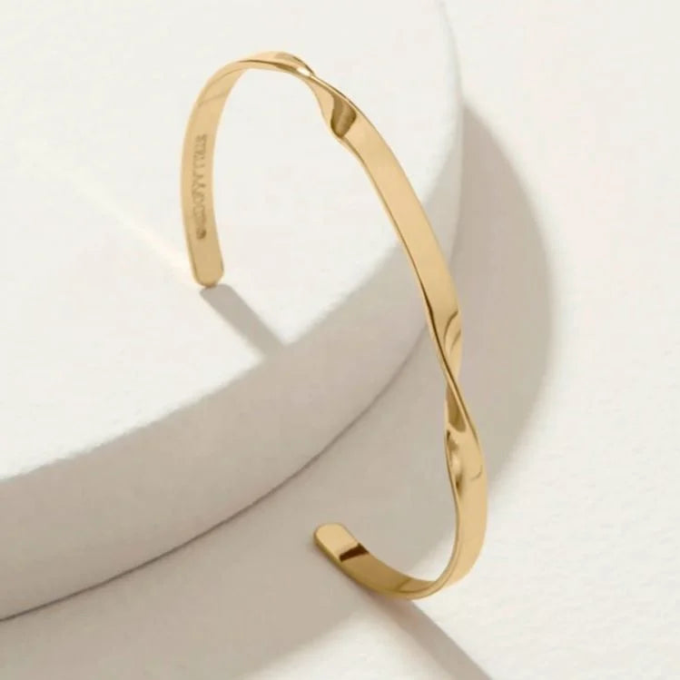 2022 New Gold Bracelet Designs  Stainless Steel Open Bracelet Screw Bracelet Bangle