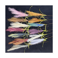 China Supplier Wholesale 5- Branch 3- Leaves Large Long Single Reed Decoration Artificial Feathers