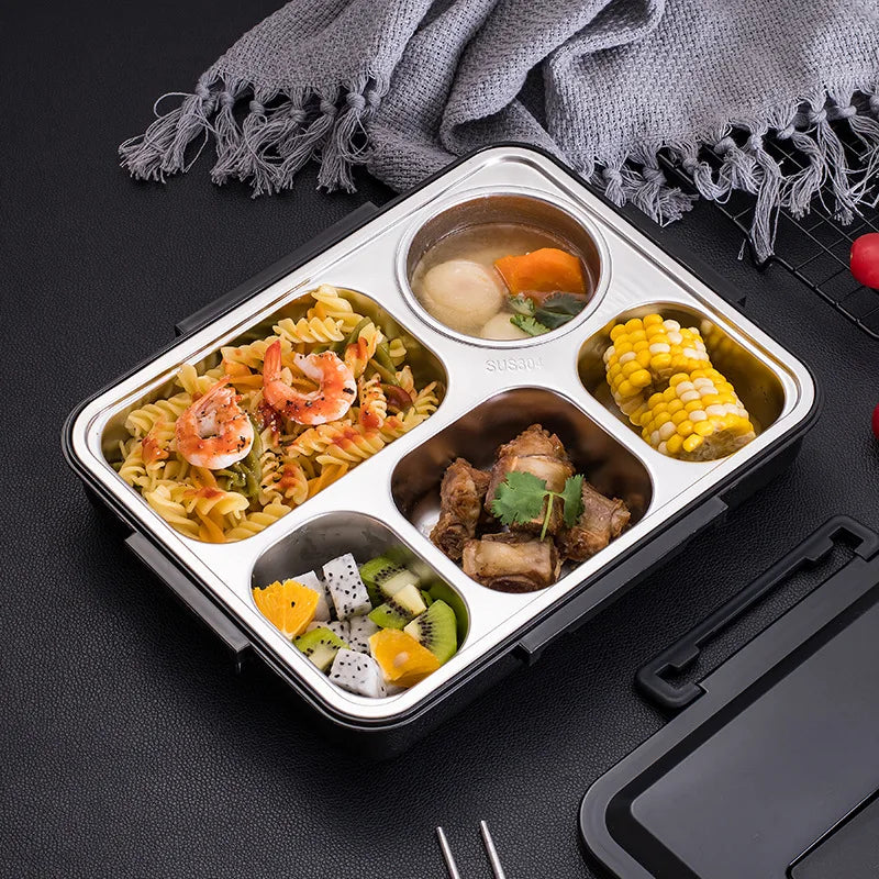18/8 Stainless Steel Bento Lunch Box for Kids or Adults