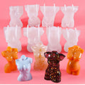 Hot Sale DIY 3D Human Body Stand Mold for Resin  Male& Female Torso Silicone Body Candle Mold