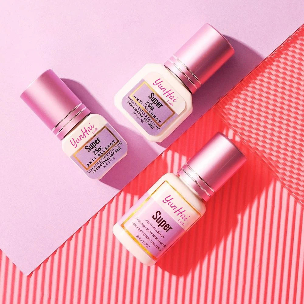 Private Label 0.5-1 Second Dry 8 Weeks Retention Eyelash Extensions Glue 10ml Eyelash Extension Glue Strong Cluster Lash Glue