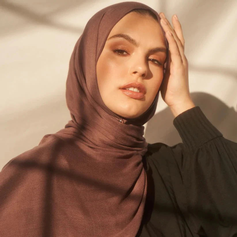 Customized Natural 100%  Breathable  Recycled Hijab Eco Friendly Cotton Viscose Comfortable Bamboo Woven Modal Hijab