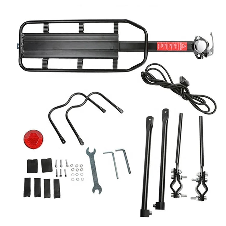 Drop Shipping Quick Release 110lbs Capacity Solid Bearings Universal Adjustable Bicycle Luggage Cargo Rack