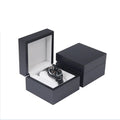 Custom Logo Luxury High Glossy Wood Watch Box Elegant Black Lacquer Paint Finish High-End Wooden Jewelry Watch Case