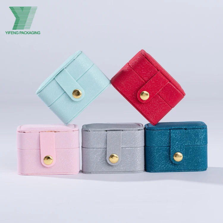 Lowest Price Hot Sale Multi-function Fashion Rings Earrings Necklace Accessories Travel Case Small PU Leather Jewelry Box