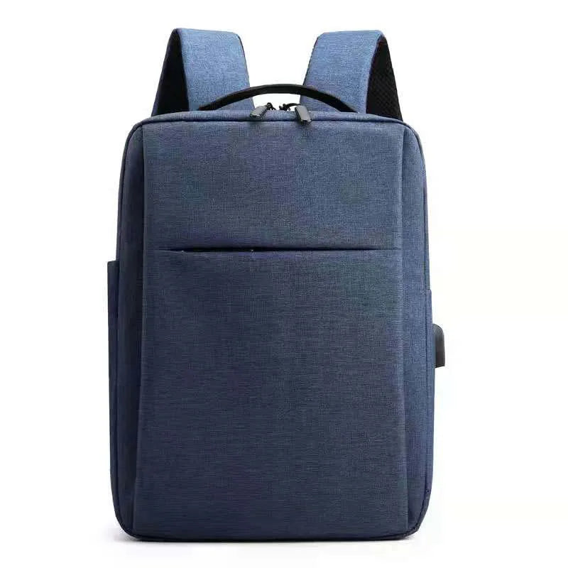 Multifunctional Simple Business Style Travel Waterproof Oxford Leisure Computer Laptop Backpack Bag With Usb