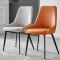 Nordic Home Backrest Dining Hall Dining Makeup Backrest Nail Chair Mahjong Table and Chair Hotel Negotiation Leather Chair
