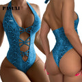 PASUXI Custom Logo Solid Color Bikini Swimwear Multicolor Backless One-piece Swimsuit for Women