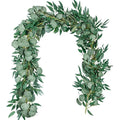 S02446 Vines Garland Hanging Artificial Vine Silk Hanging Garland Artificial Ivy Eucalyptus Garland Wedding with Willow Leaves