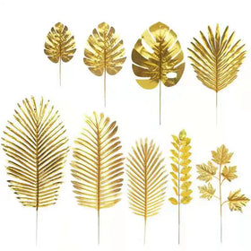 Golden Tortoise Leaves Wedding Decoration Gift Eucalyptus Sunflower Maple Leaf Gold Leaf Emulation Flower