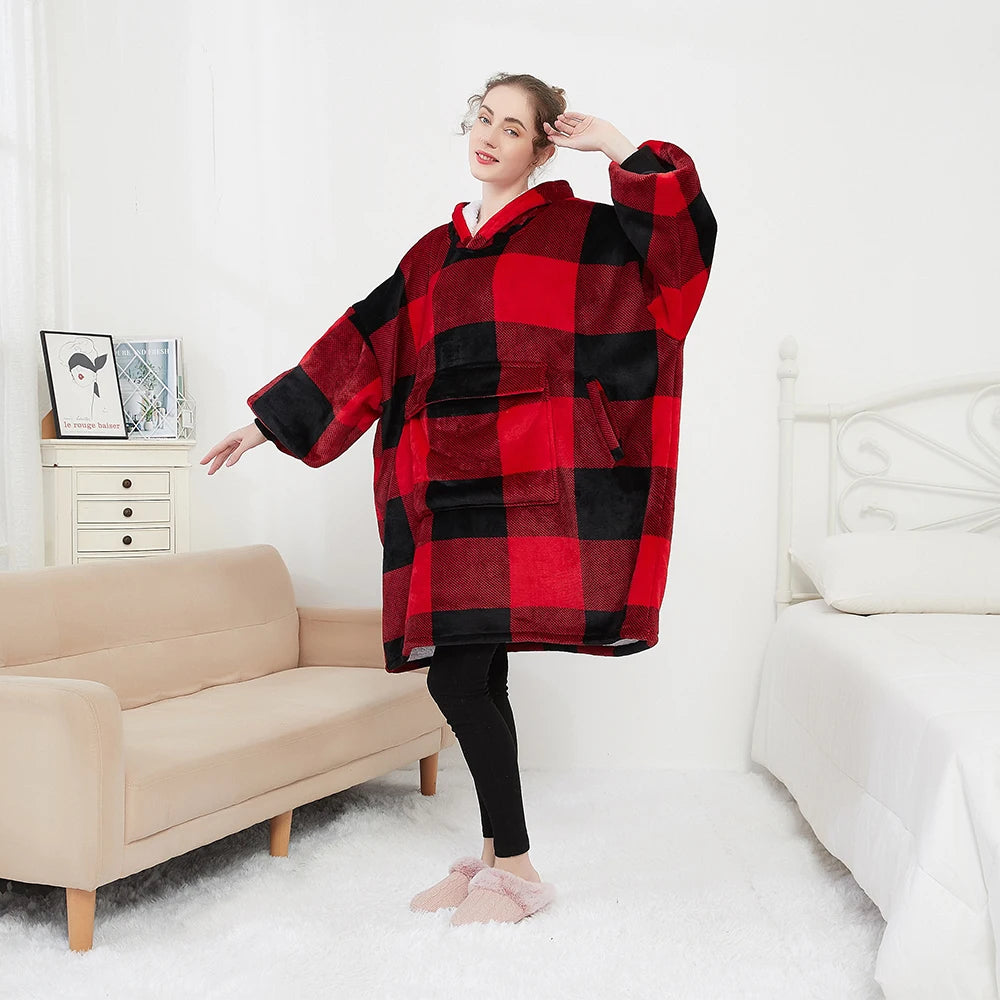 Custom Giant Blanket Hoodie Wholesale Hooded Blanket Drop Shipping Oversized Sherpa Fleece Sweatshirt Hoodie Blankets
