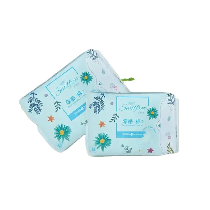 Custom Non Woven Fabric Disposable OEM Package  Lady Pads Sanitary Pads