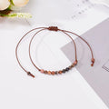 Natural Stone 4mm Adjustable Rhodonite Bracelet for Women ST295