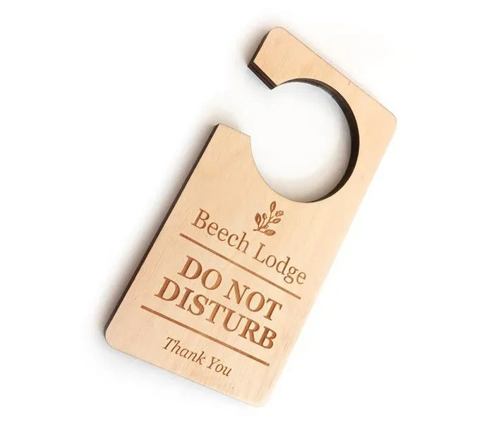 DO NOT DISTURB Hotel Door Hanger Wooden Room Door Sign