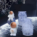 Astronaut Sculpture Aromatherapy Candle Silicone Mold Astronaut Ornaments Candle Silicone Mold