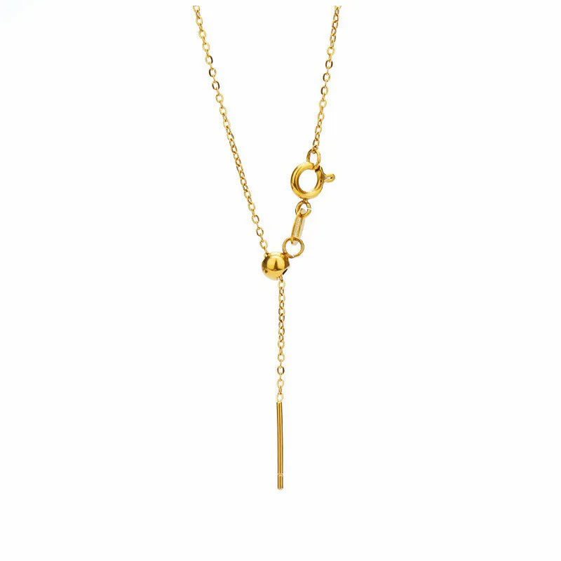 Accessories Diy Adjustable 304 Stainless Steel Screw Pin Slider Ball Bead Necklace for Beaded Handmade Jewelry