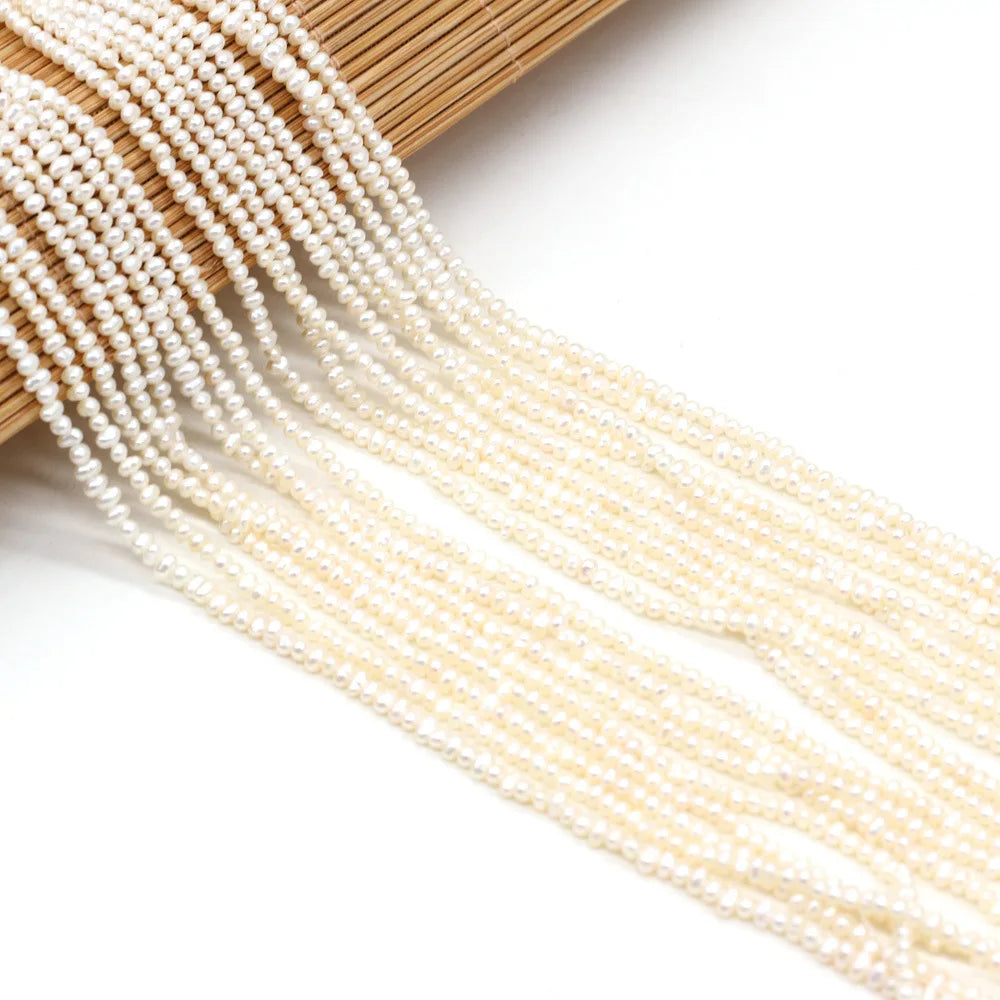 Wholesale Chinese 2mm Small Cultured Freshwater Pearl Small Beads Strands for Jewelry