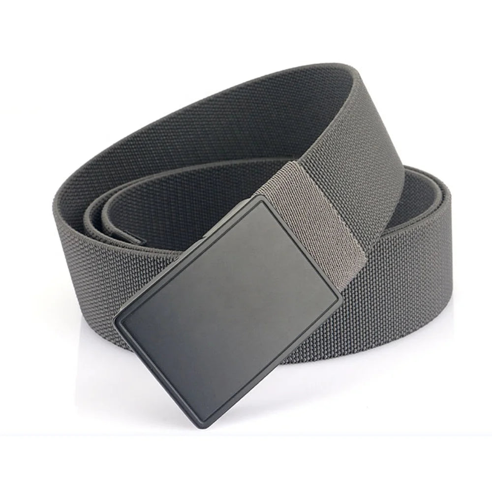 TUSHI Custom Leisure Sports Nylon Strap Outdoor Knitted Belt with Metal Alloy Buckle for Men's Clothing Wholesale
