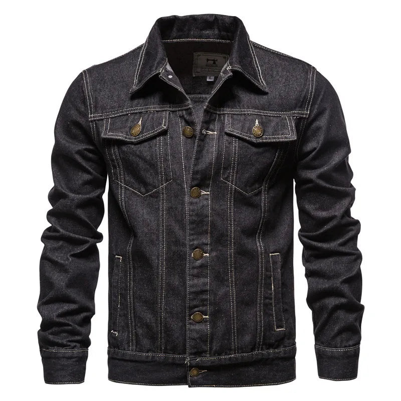 Men's Slim Denim Cardigan Coat Plus Size Fashion Casual Design with Camouflage Pattern for Winter Season Wholesale MegaBDM