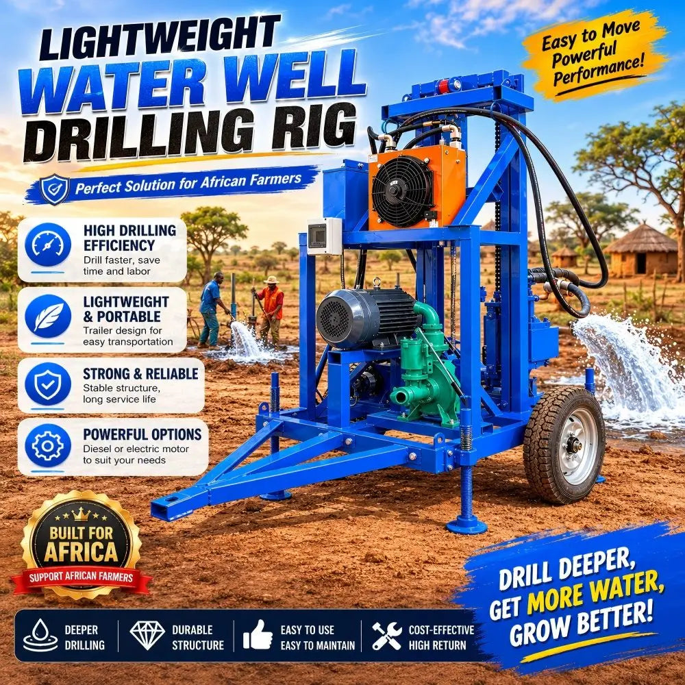 Water Well Drilling Rig 150M Top Quality Water Borehole Drilling Machine Moble Underground Water Well Equipment