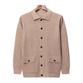 Autumn Winter Brand Fashion Knitted Lapel Sweater Cardigan Vintage Sweater Men Casual Woolen Men Coats Jacket Man Clothes