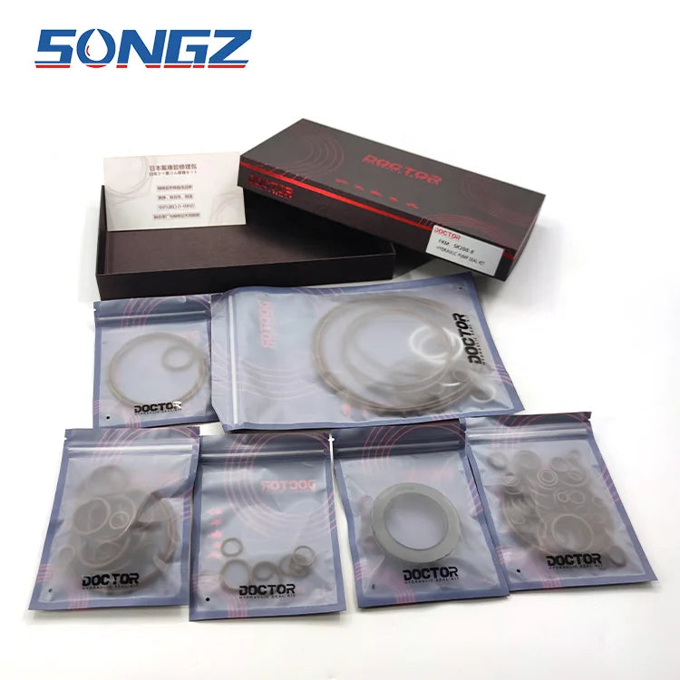 Hydraulic Main Pump Seal Excavator Rebuild Repair Kit Set with Fkm Material for SK200 - 8