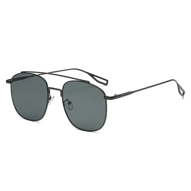 9203 Sunglasses for Women Gold Metal Korean Retro Style UV400 Polarized for Sun Protection Trendy Europe America for Driving