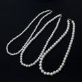 18inch 20inch 22inch 24inch Vintage-Chic White Pearl Necklace with Gold Plated Link Chain Fashion Cheap Unisex