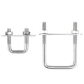 304 Stainless Steel U-Shaped Bolt Right Angle Square Tube Clamp with Plain Finish U-Shaped Screw for Fixed Screw