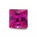 Synthetic Rose Pink 3# Corundum Princess Cut Shape Gemstone for Jewelry Making