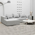 Modern L-Shape Sleeper Sofa Couch Bed New Design Fabric Upholstery Folding Furniture for Living & Bedroom Competitive Price