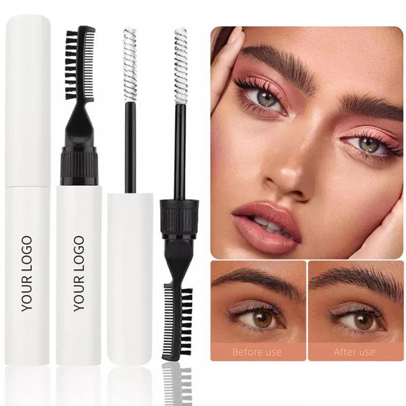Custom Vegan Brow Lamination Gel Tube Anti-sweat Long-lasting Brow Gel Pen Eyebrow Strong Styling Comb Gel Set Private Label